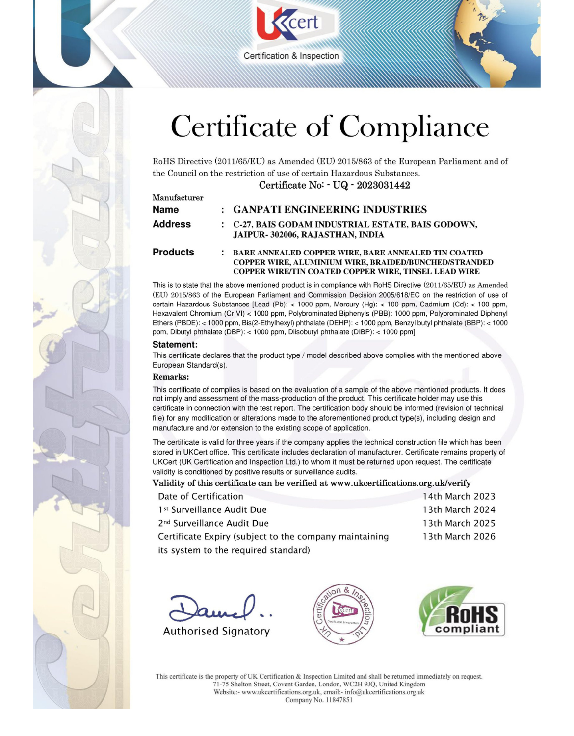 Certificate of Compliance - UQ - 2023031442.png