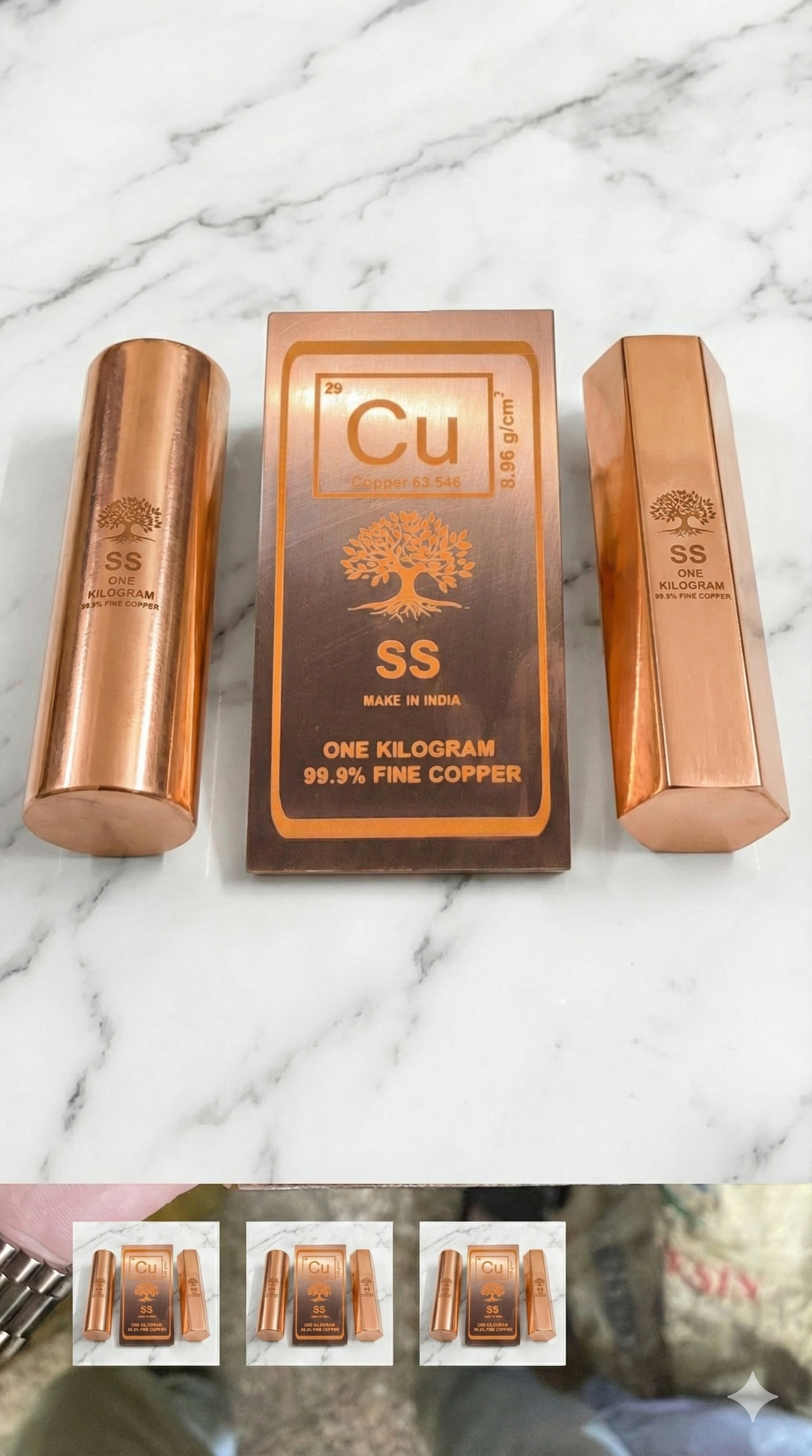 Various Copper Shapes