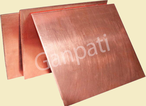 bare copper sheet flat